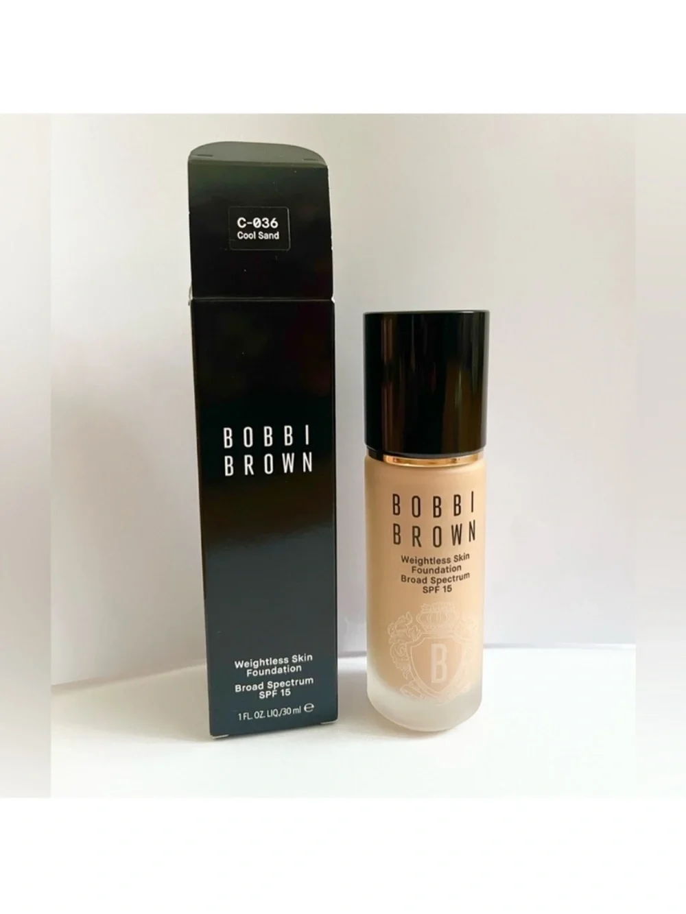BOBBI BROWN SKIN LONG WEAR WEIGHTLESS FOUNDATION # C-036 Cool Sand